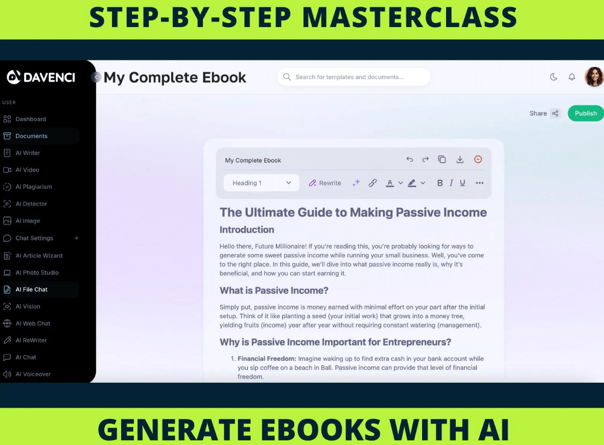 Create a Full eBook with AI: A Step-by-Step Masterclass Featuring Video Tutorials(PRL& MRR) - Image 6