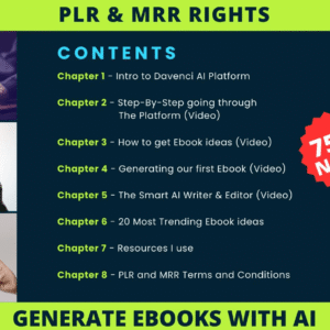 Create a Full eBook with AI: A Step-by-Step Masterclass Featuring Video Tutorials(PRL& MRR)