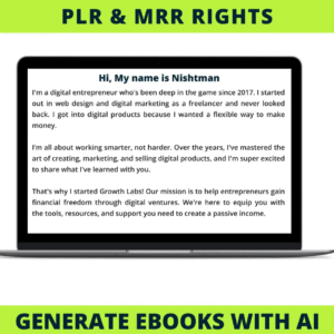 Create a Full eBook with AI: A Step-by-Step Masterclass Featuring Video Tutorials(PRL& MRR)