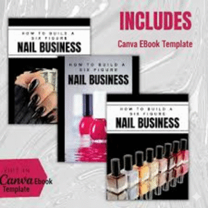 PLR eBook – Nail Business | Done-for-You Canva Template | Passive Income | Resell Rights
