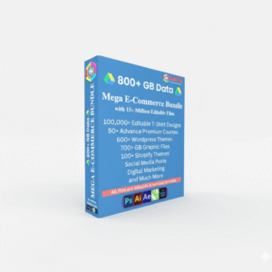 The Ultimate Mega Bundle: E-Commerce, Graphic Design, Video Editing & Digital Marketing{PRL& MRR}