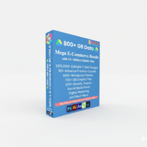 The Ultimate Mega Bundle: E-Commerce, Graphic Design, Video Editing & Digital Marketing{PRL& MRR}