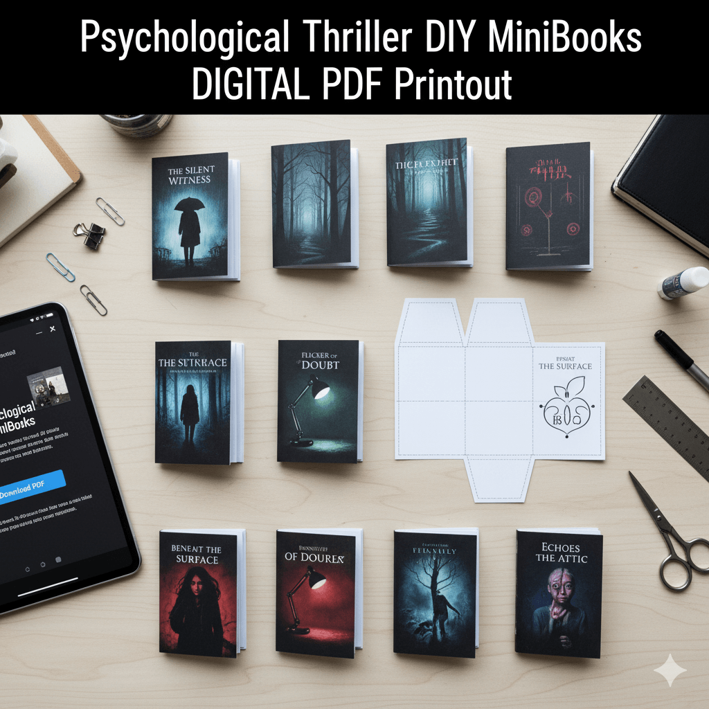 Psychological Thriller PDF MiniBooks | DIY Digital Print Edition