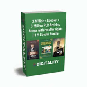 3 Million+ eBooks with Bonus 3 Million PLR Articles | Resell Rights Included | 3M eBook Bundle{PRL& MRR}