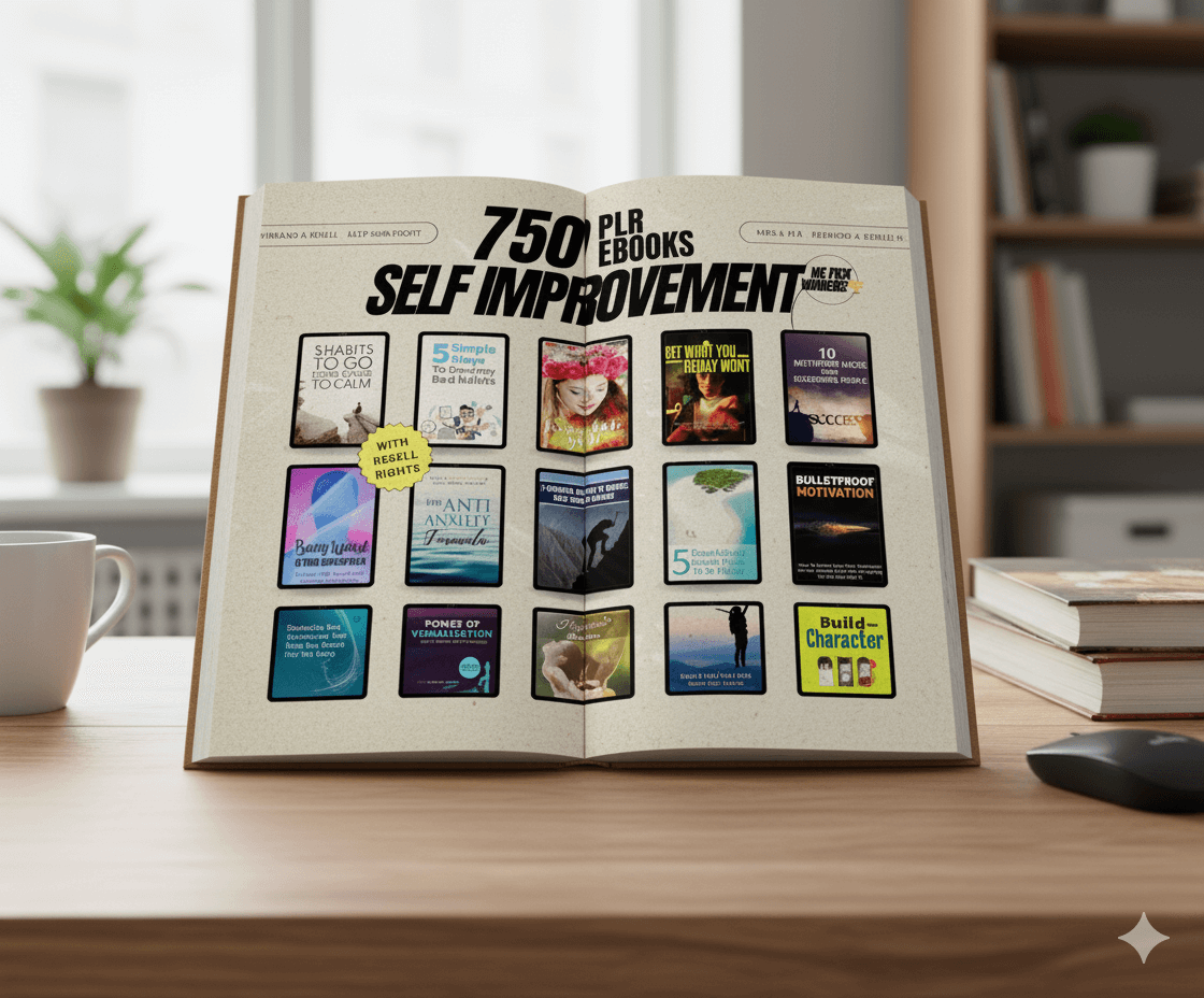 Self-Improvement eBook Bundle | 750 Digital Books with Resell Rights | Personal Growth Collection - Image 2