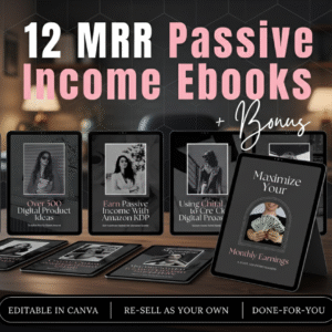 Passive Income eBook Bundle with Master Resell Rights & Private Label Rights (PLR)