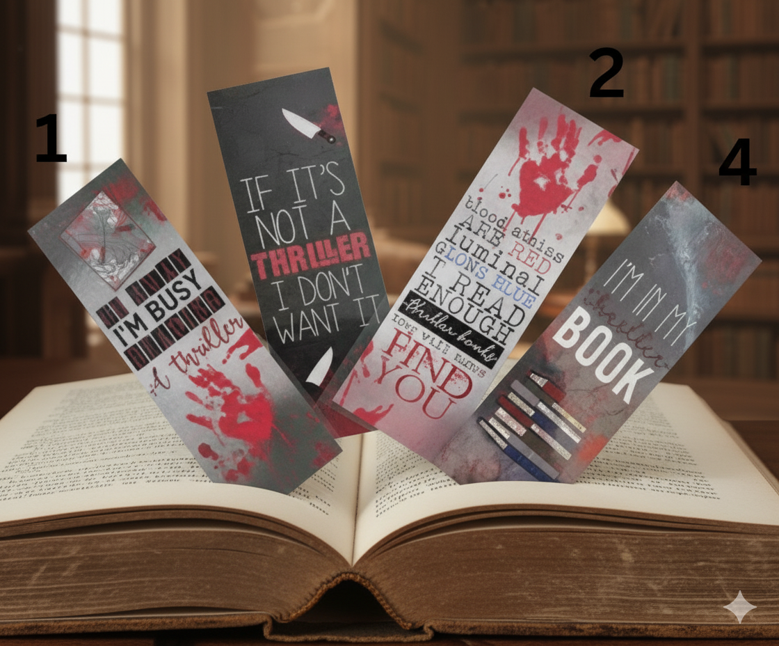 Thriller, Psychological Thriller Bookmark PRL& MRR