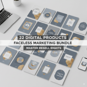 22 Faceless Digital Marketing MRR Products | Done-For-You Faceless Marketing | Master Resell Rights