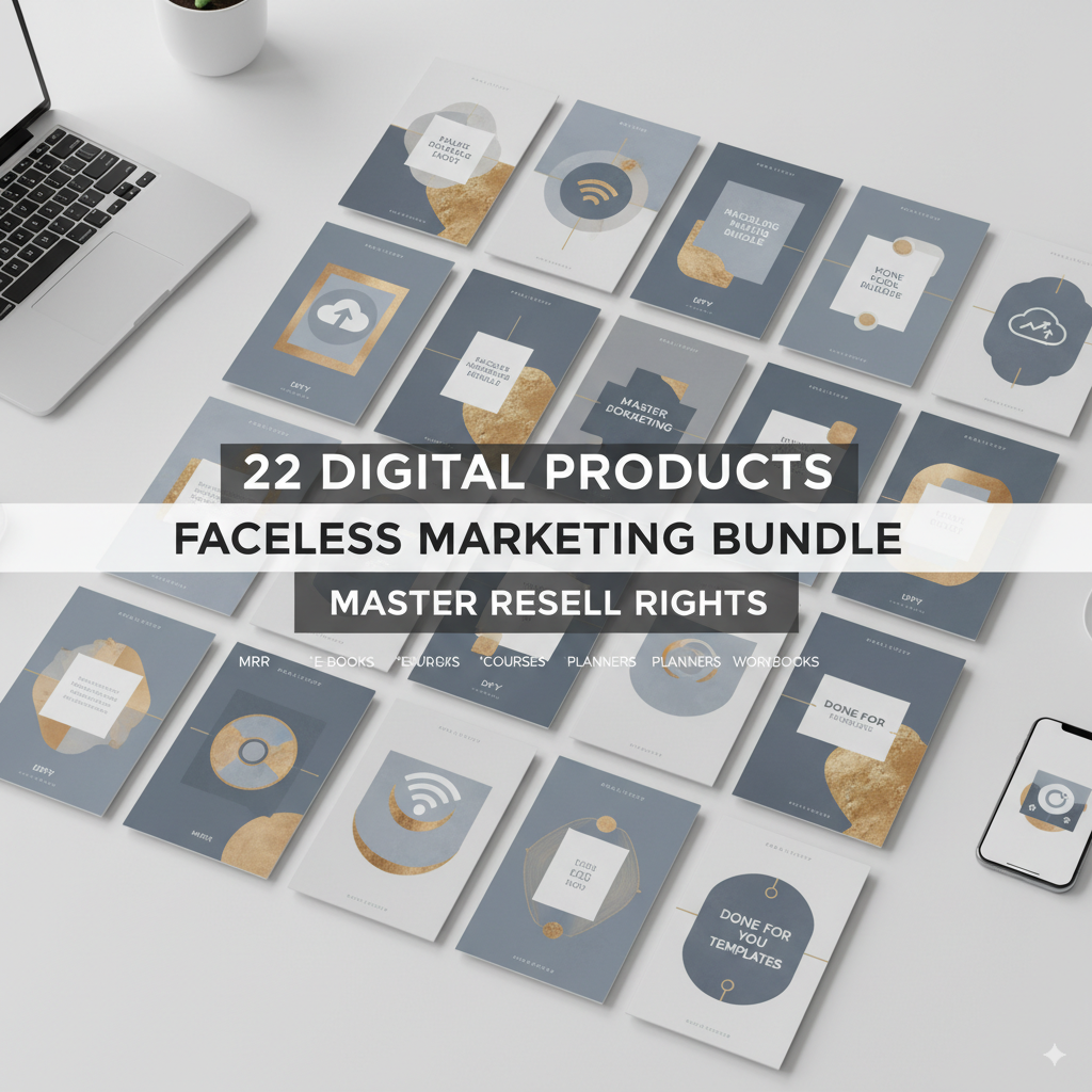 22 Faceless Digital Marketing MRR Products | Done-For-You Faceless Marketing | Master Resell Rights - Image 6
