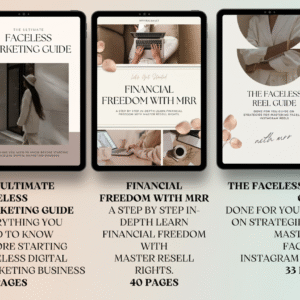 22 Faceless Digital Marketing MRR Products | Done-For-You Faceless Marketing | Master Resell Rights