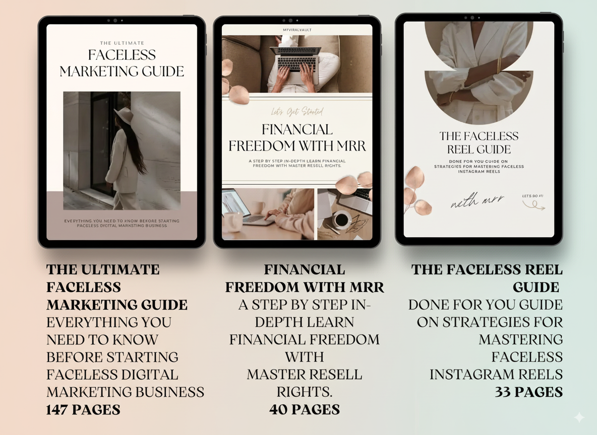 22 Faceless Digital Marketing MRR Products | Done-For-You Faceless Marketing | Master Resell Rights - Image 8