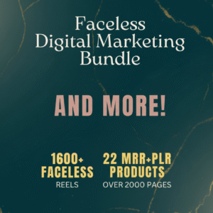 22 Faceless Digital Marketing MRR Products | Done-For-You Faceless Marketing | Master Resell Rights