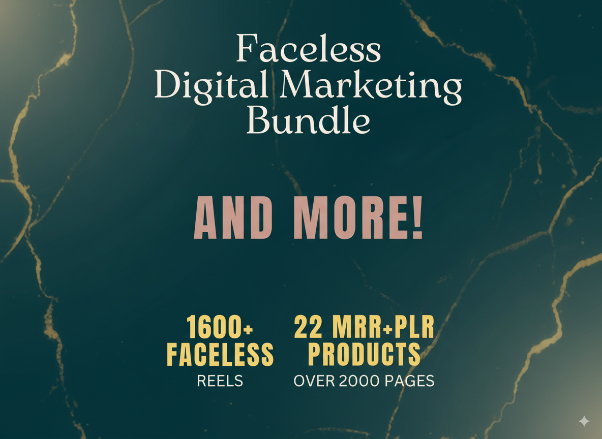 22 Faceless Digital Marketing MRR Products | Done-For-You Faceless Marketing | Master Resell Rights - Image 2