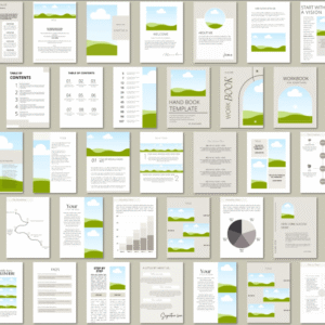 Canva eBook Templates | Course & Workbook Templates | How to Create eBooks | 150 Editab{PRL& MRR}le Canva Templates