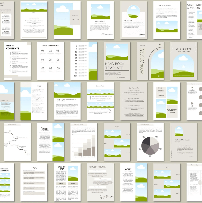 Canva eBook Templates | Course & Workbook Templates | How to Create eBooks | 150 Editab{PRL& MRR}le Canva Templates - Image 4