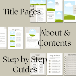 Canva eBook & Course Workbook Template | How to Create eBooks | 250-Page Editable Template{PRL& MRR}
