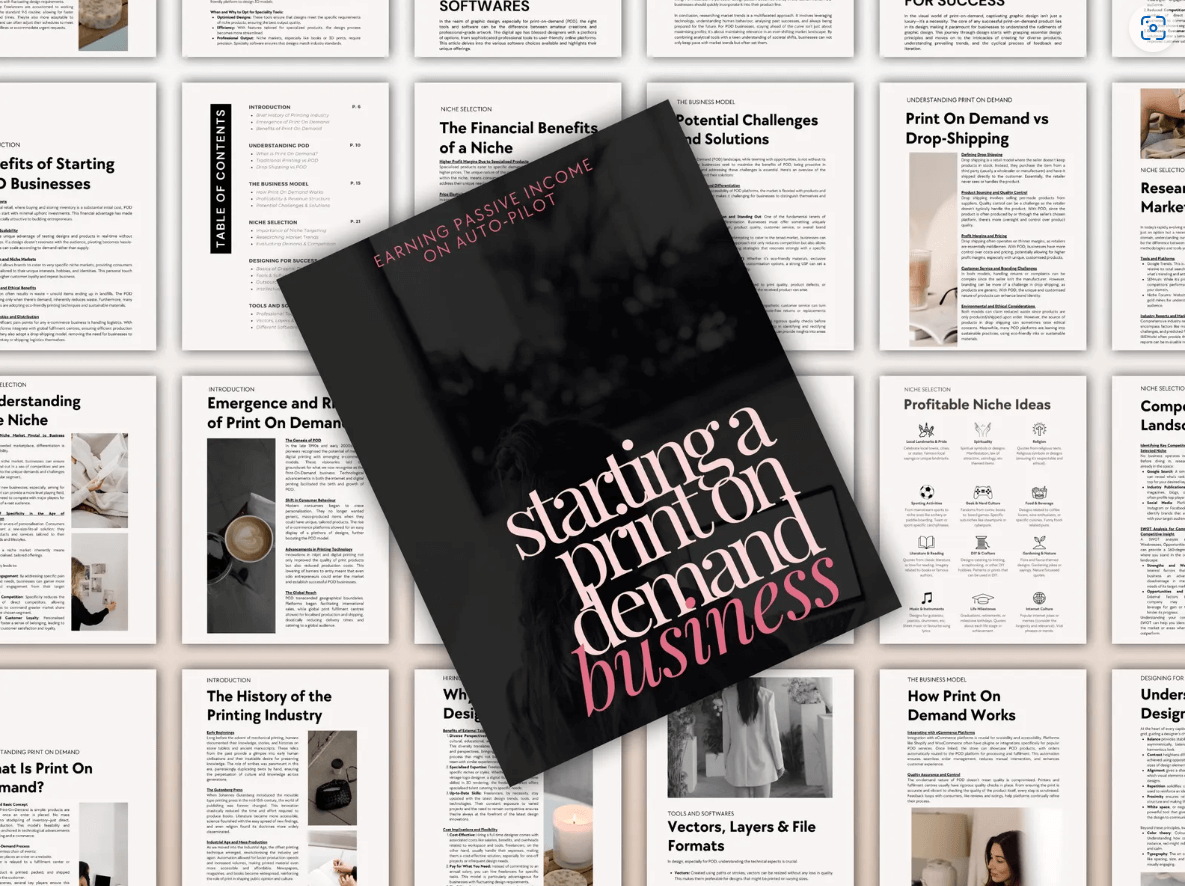 Print-On-Demand Business Blueprint | Ready-Made POD eBook | Achieve Passive Income Effortlessly (PRL& MRR) - Image 7