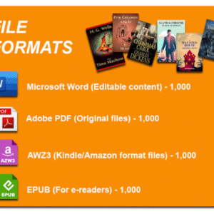 1,000 Timeless Classics & World-Famous Novels in Digital Format | PLR Included | 100% Copyright-Free